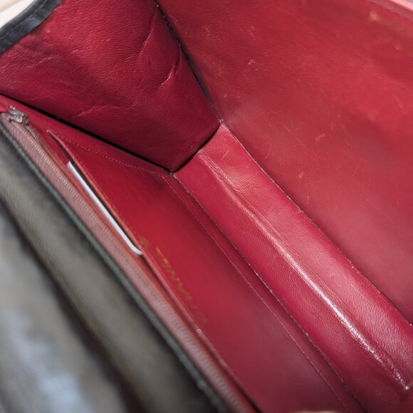 Chanel Vintage Black Lambskin Quilted Flap Bag with 31 Rue Cambon Medallion - Picture 10 of 16